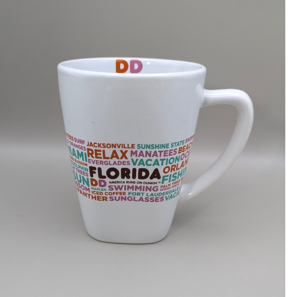 2016 Dunkin' Donuts DD Florida State Destination Coffee Mug‎ Cup
